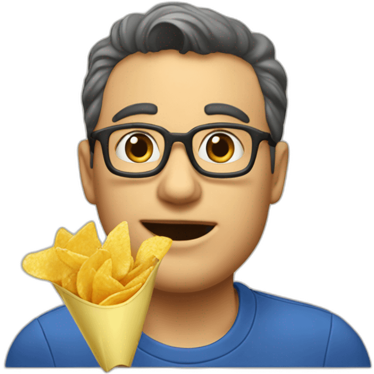 Henri DESOUS eating chips emoji