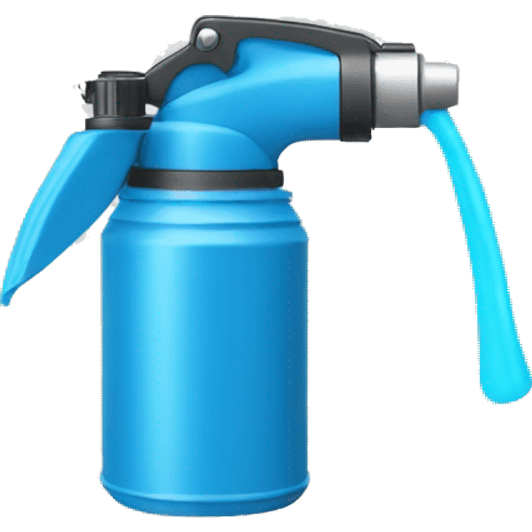 spray can, color blue, regular small spray nozzle emoji