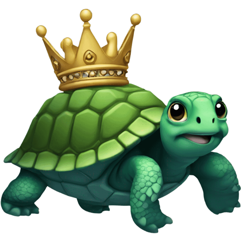 Turtle with a crown  emoji