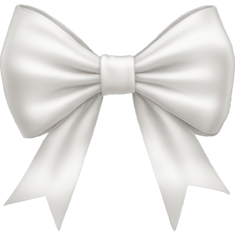 white satin bow emoji