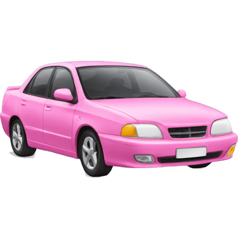 pink car emoji