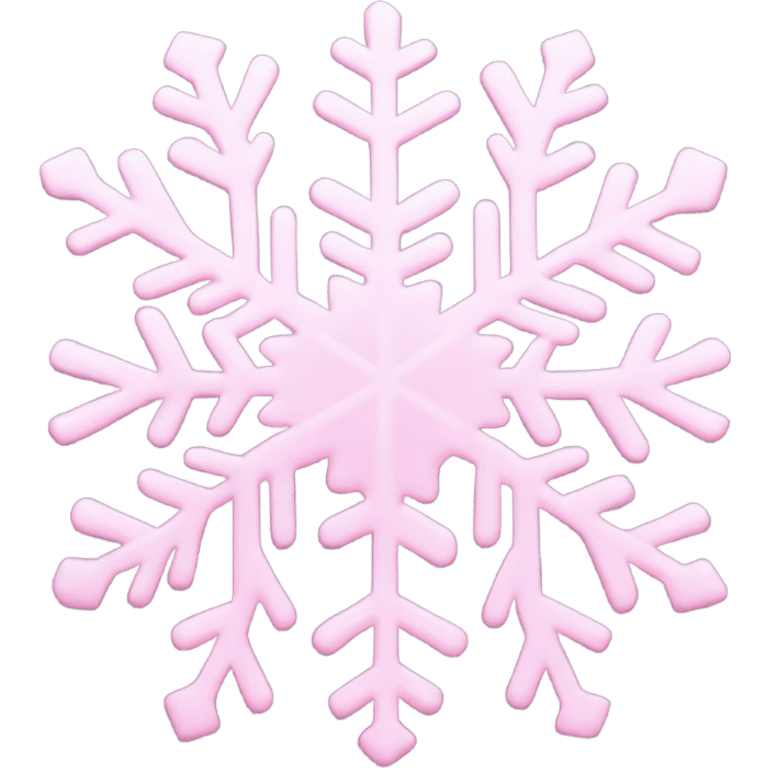 pastel pink snowflake  emoji