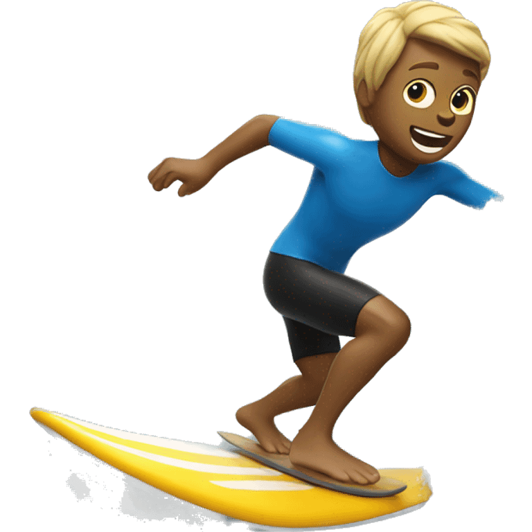 Surfer riding a wave emoji