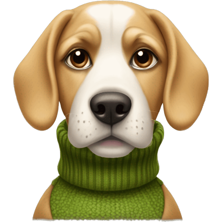 Dog wearing a turtle neck  emoji