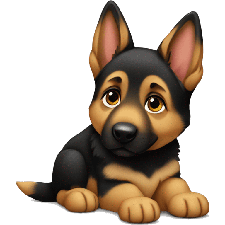 German shepherd puppy emoji