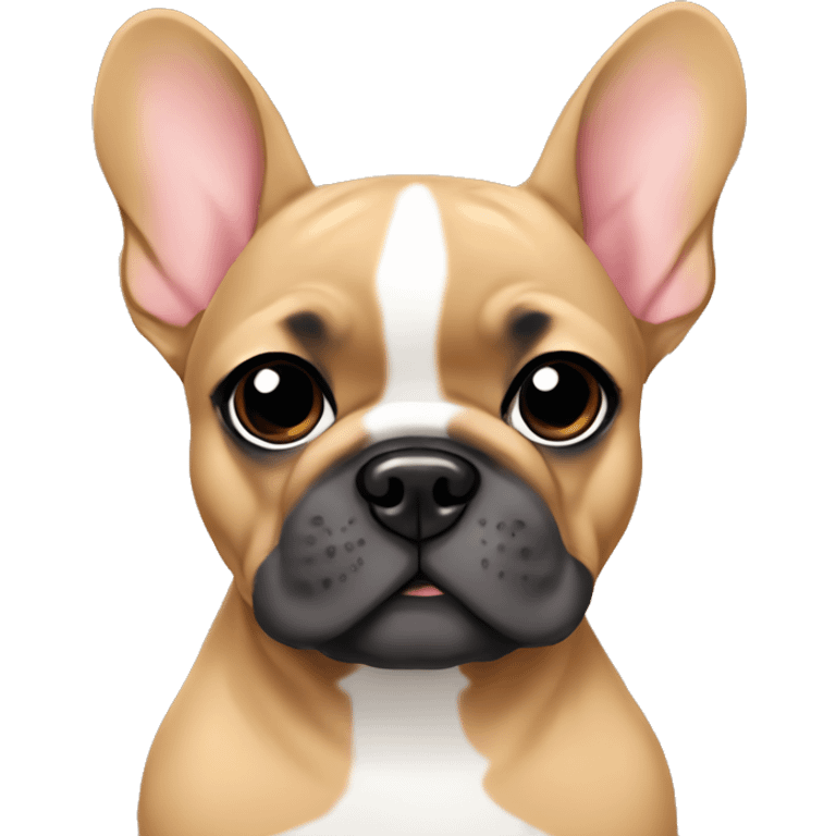 Fawn color cute Frenchie  emoji