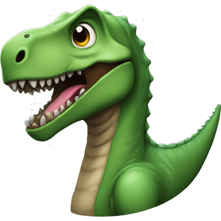 dino with dustier emoji