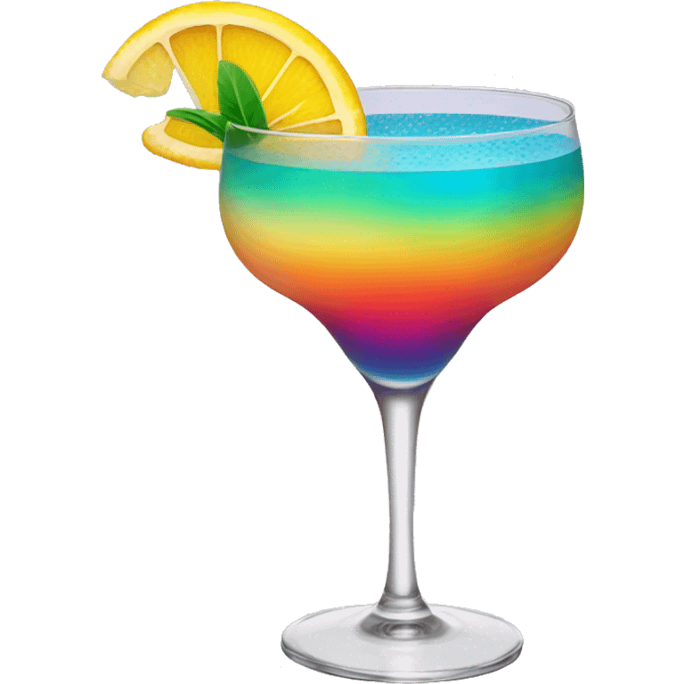 rainbow cocktail emoji