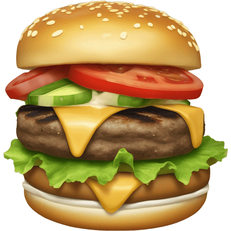 Yummy burger emoji