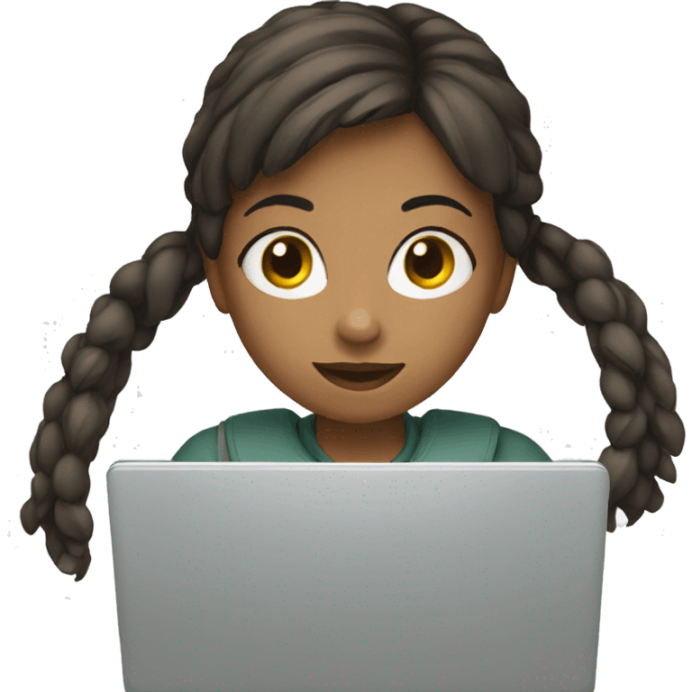 girl and laptop emoji