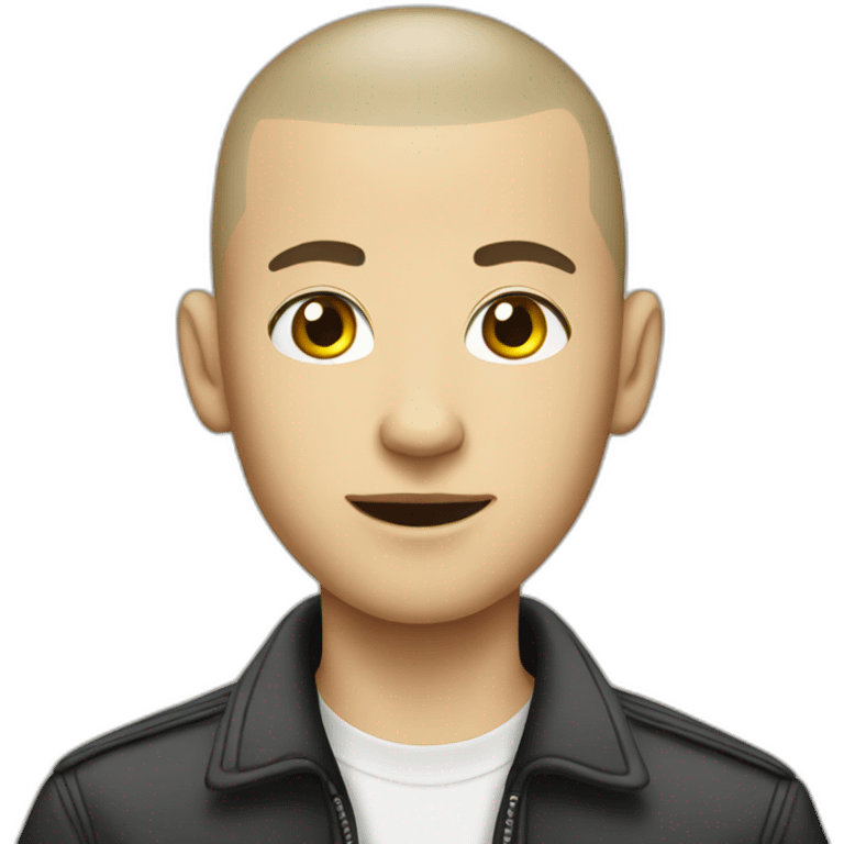 skinhead young guy emoji