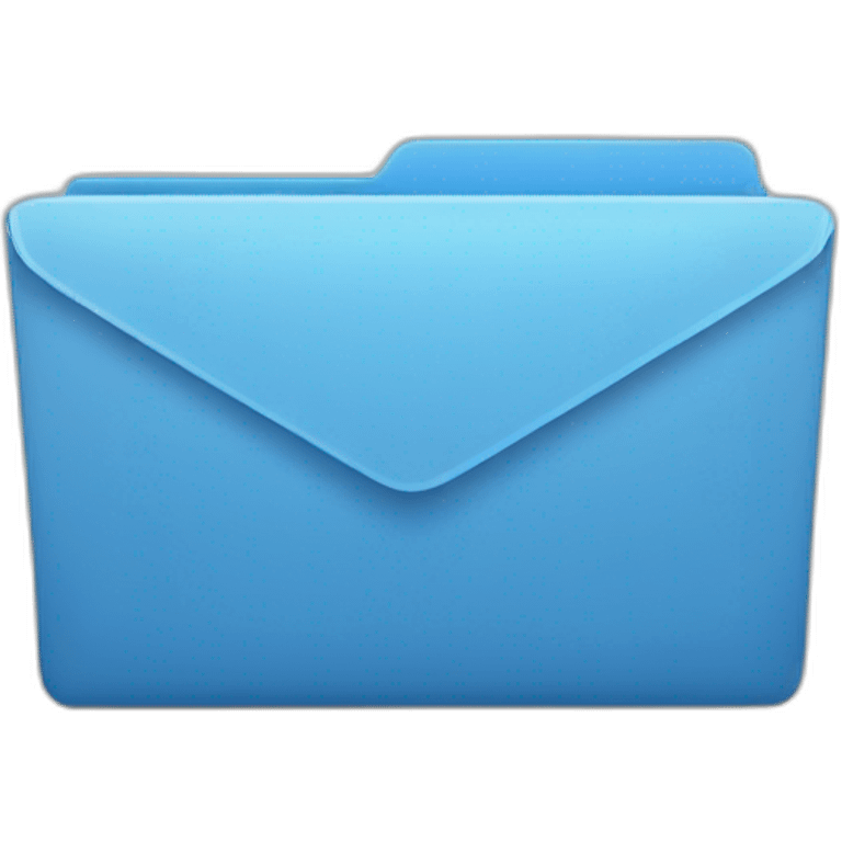 A blue folder emoji