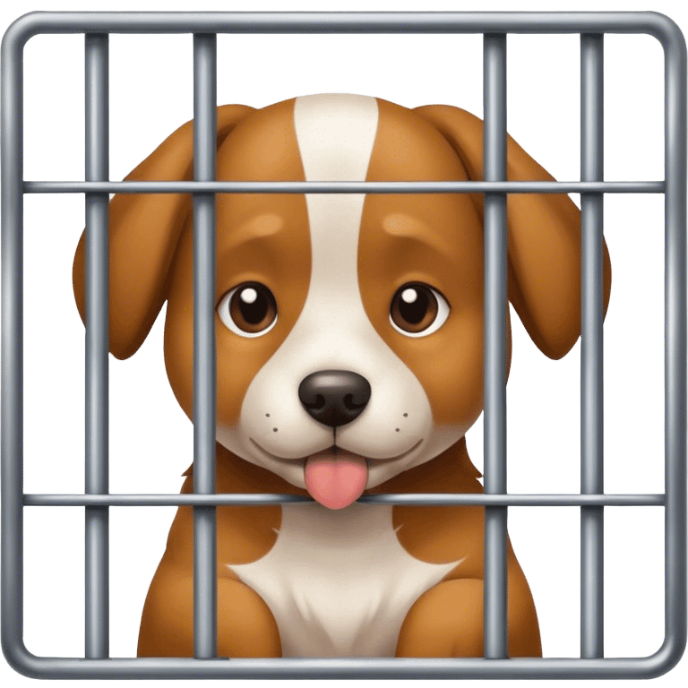 Dog in jail emoji