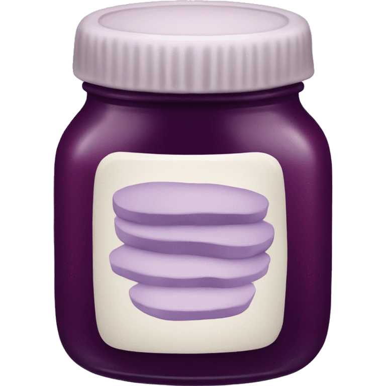 Jar of plum jam emoji