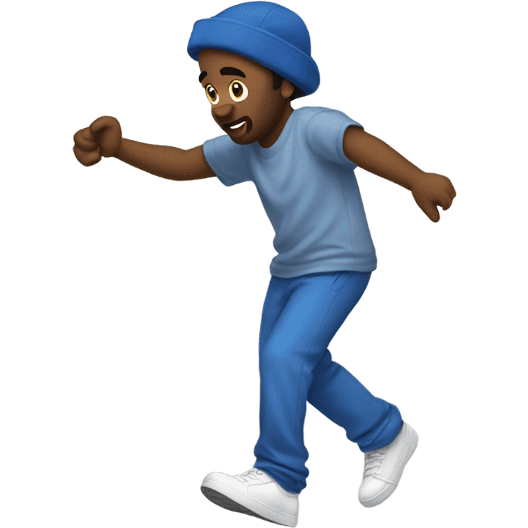 Joran love doing the Crip walk emoji