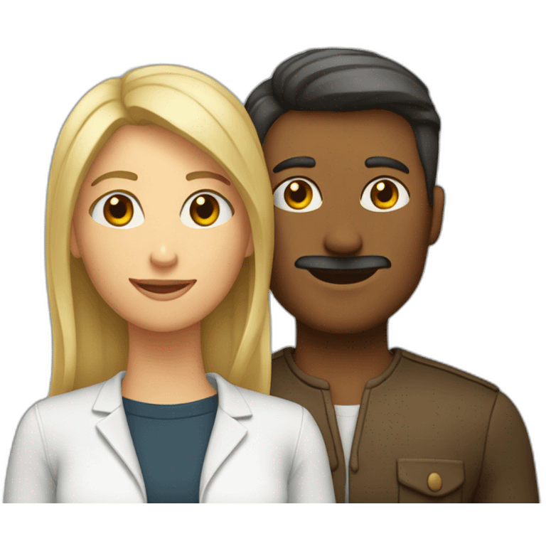 Homme et femme emoji