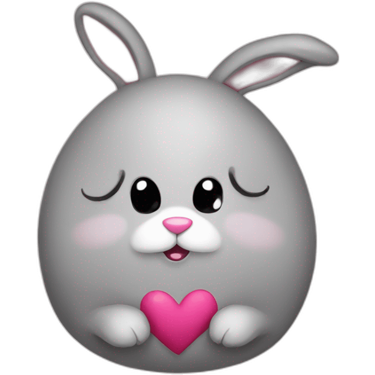 rabbit love emoji