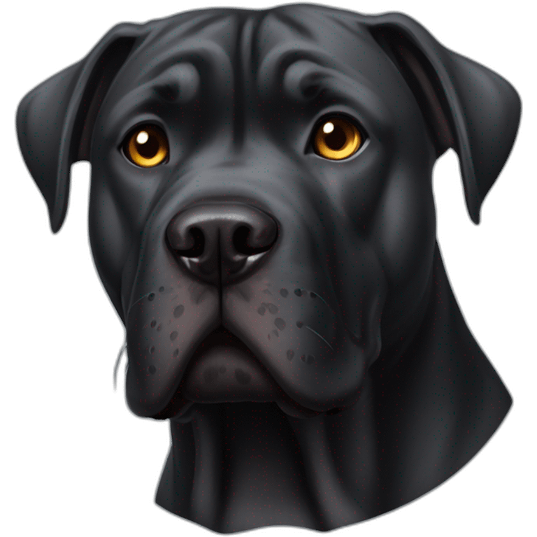 Black cane corso  emoji