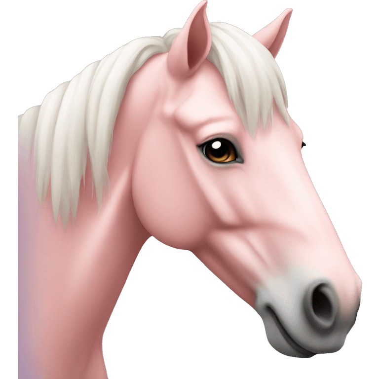 Light pink horse emoji