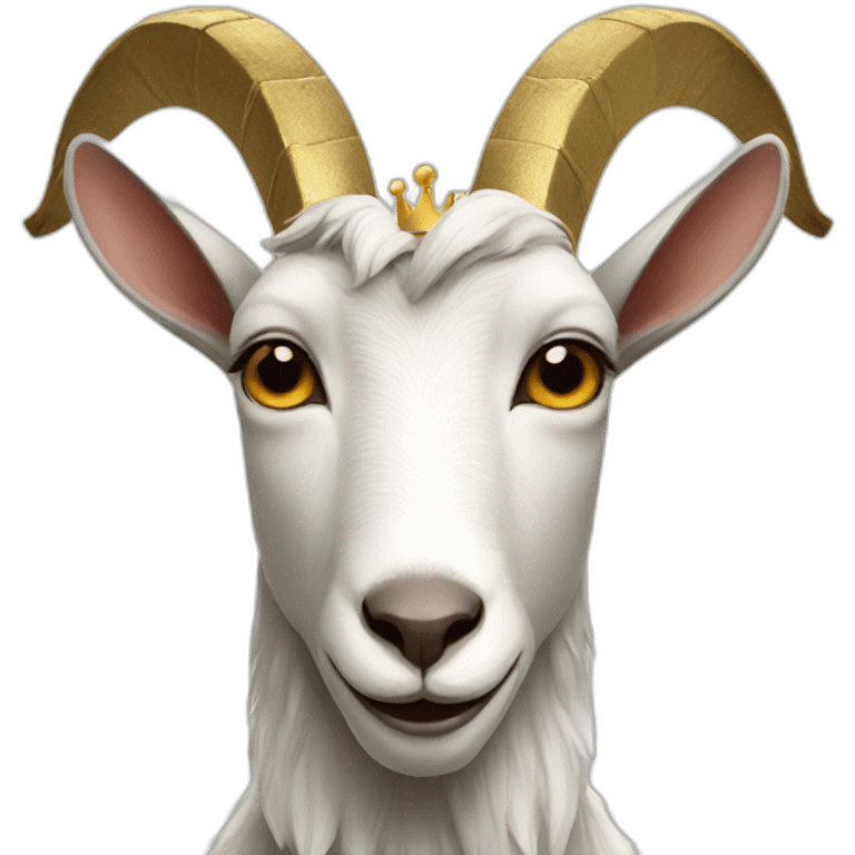 Goat with a crown emoji