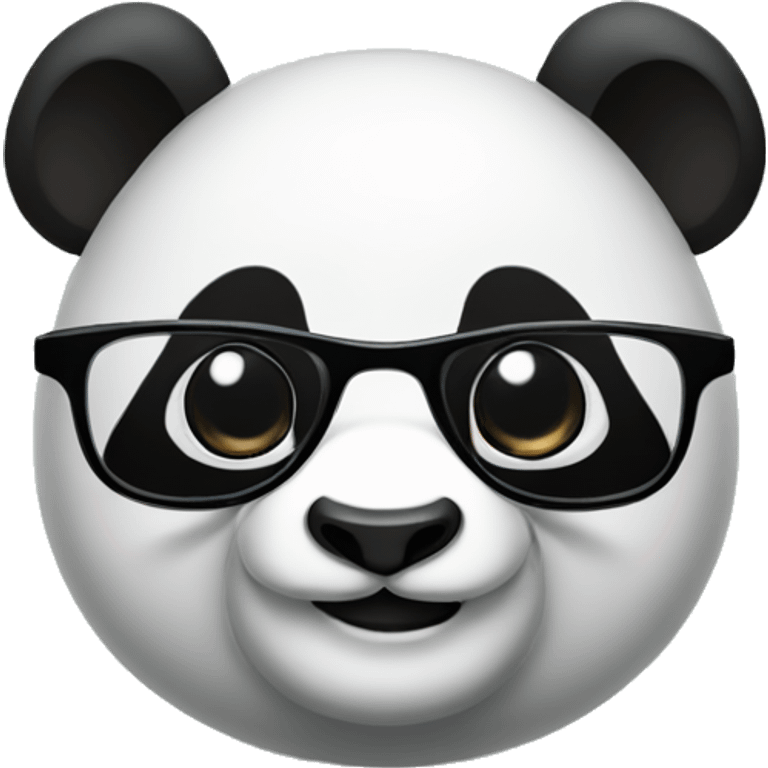 Panda con lentes emoji