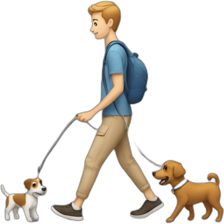 walking my dog emoji