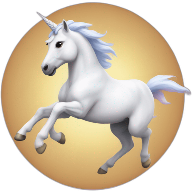 running unicorn emoji