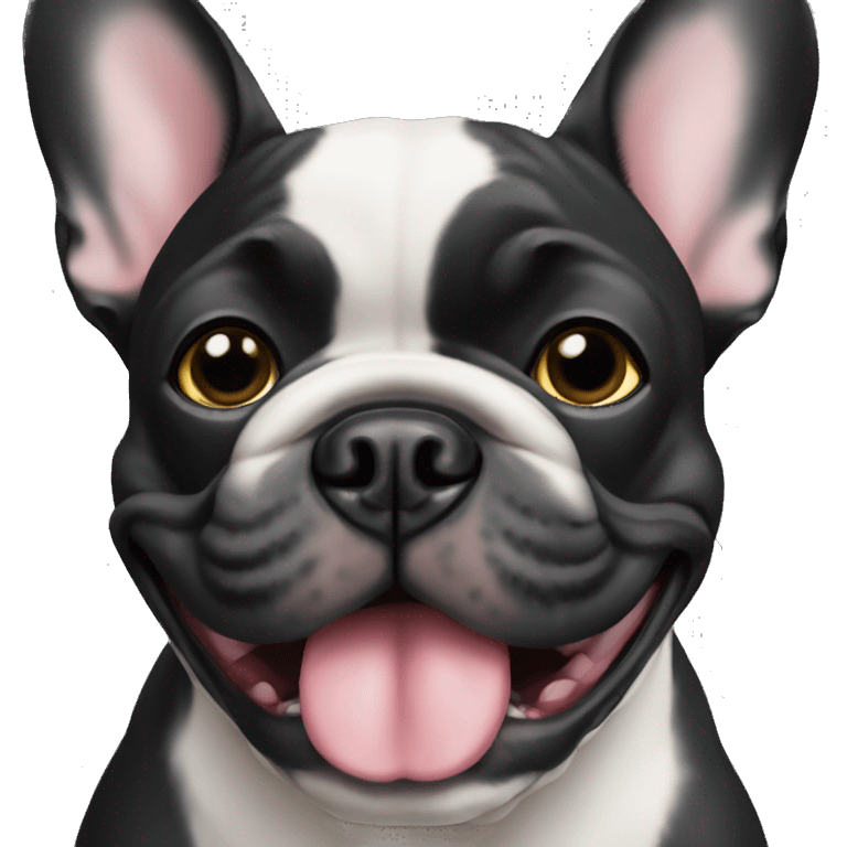 french bulldog black emoji