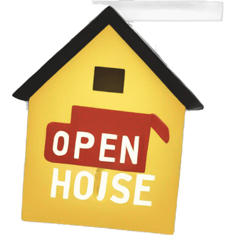 Open house sign  emoji