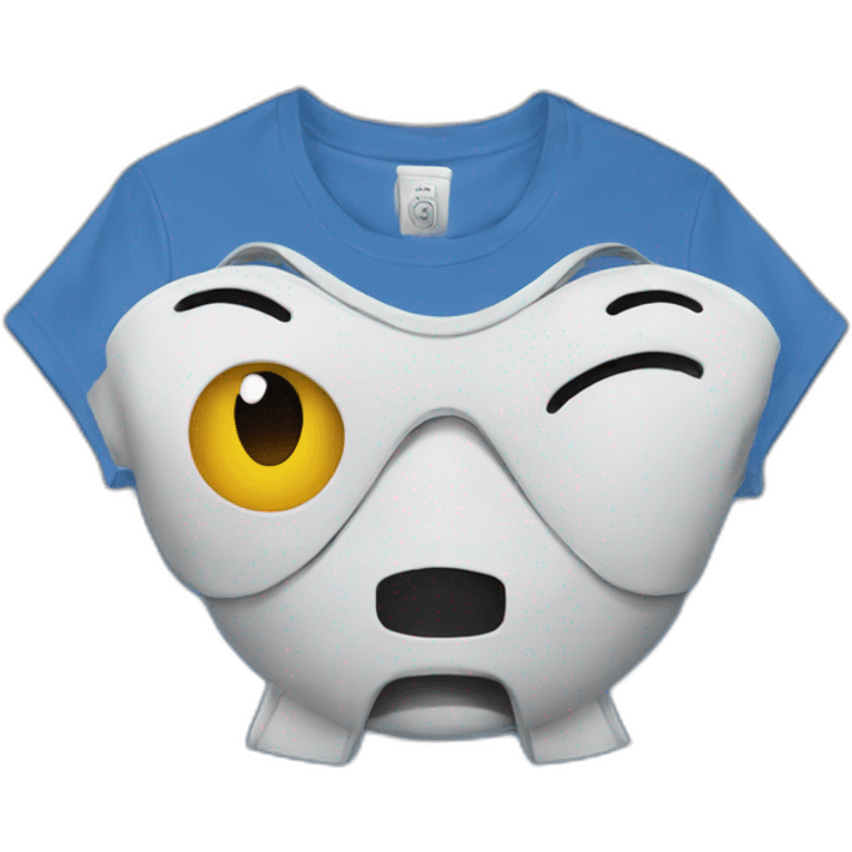 tee shirt on fan emoji