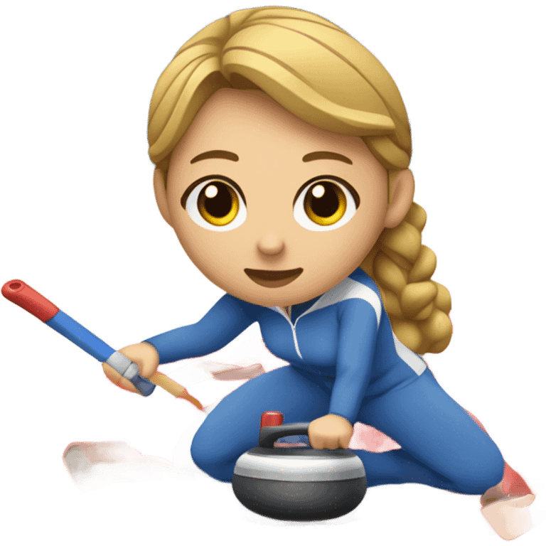 Woman curling emoji