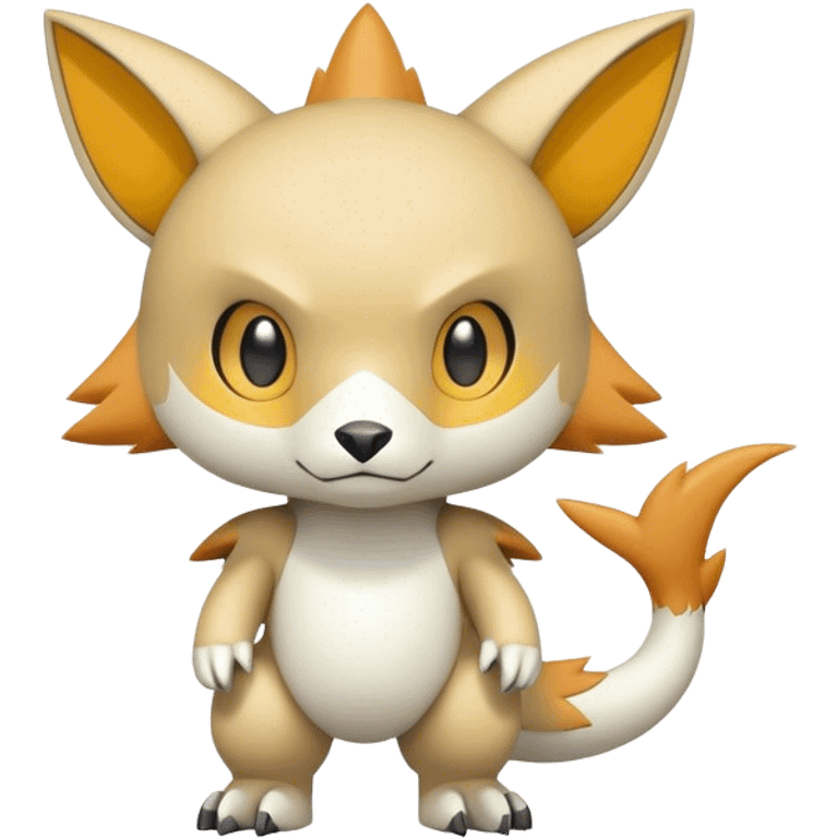 cute kawaii cool edgy futuristic Digimon-Fakemon-animal full body emoji