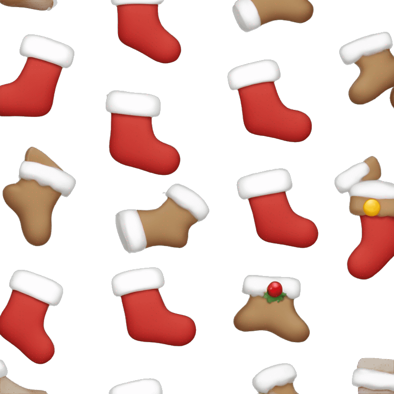 Neutral Christmas stocking emoji