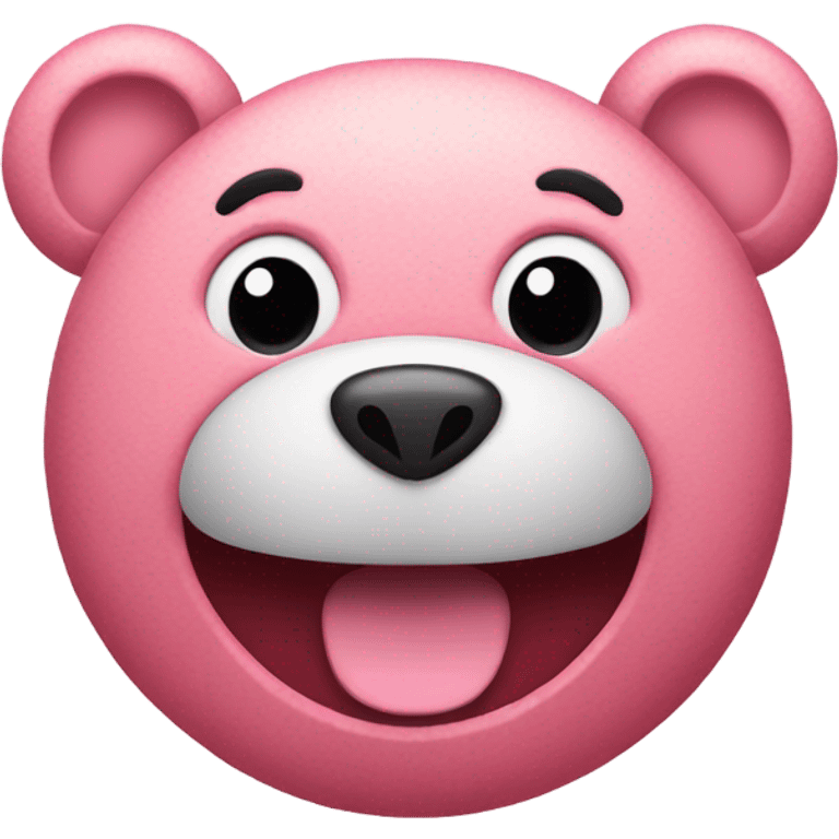 pink teddy bear smiling emoji