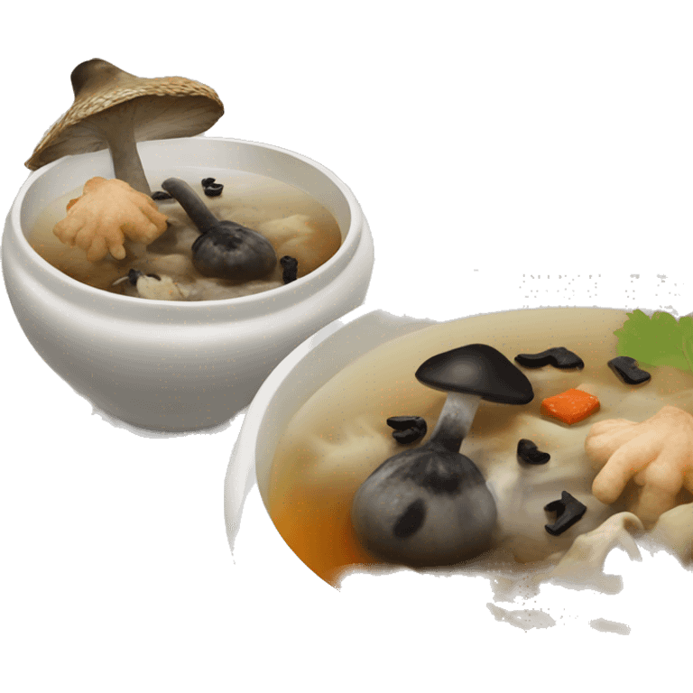 Ginseng and Black Mushroom Chicken Soup emoji