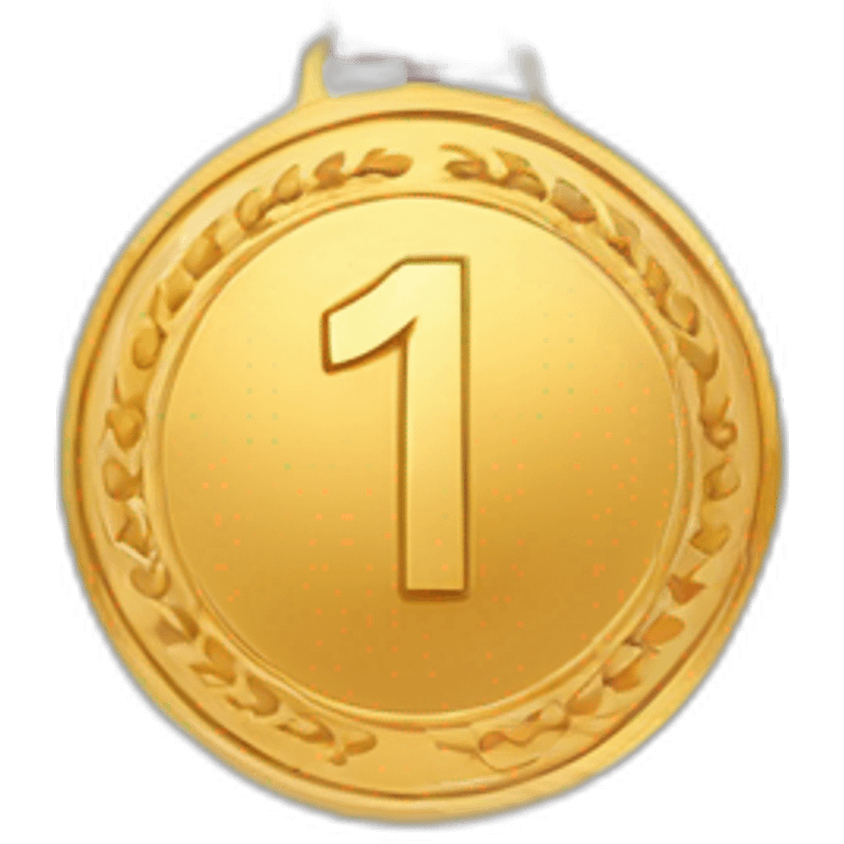 gold 1st place medal emoji