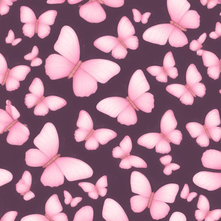 Baby pink butterflies  emoji