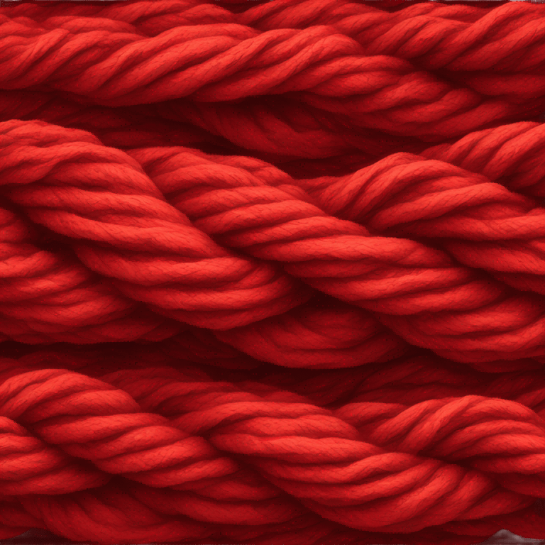 Red yarn emoji