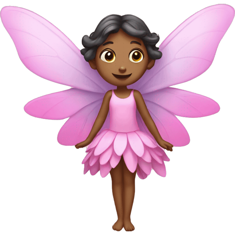 fairy with pink wings emoji