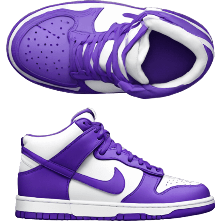 Purple Nike dunk  emoji