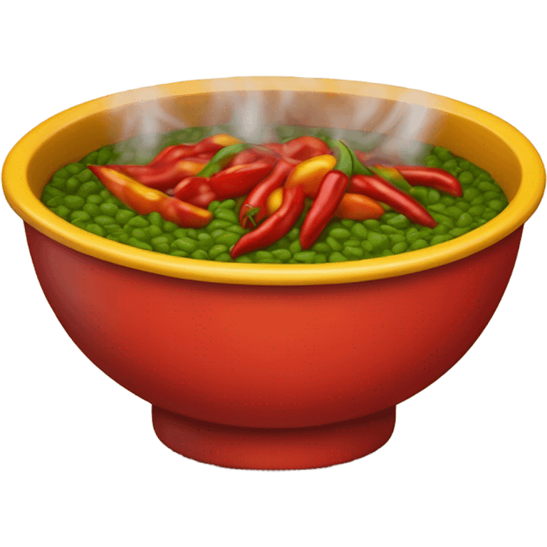 Chili steaming emoji