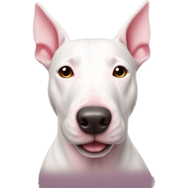 Pink bull terrier  emoji