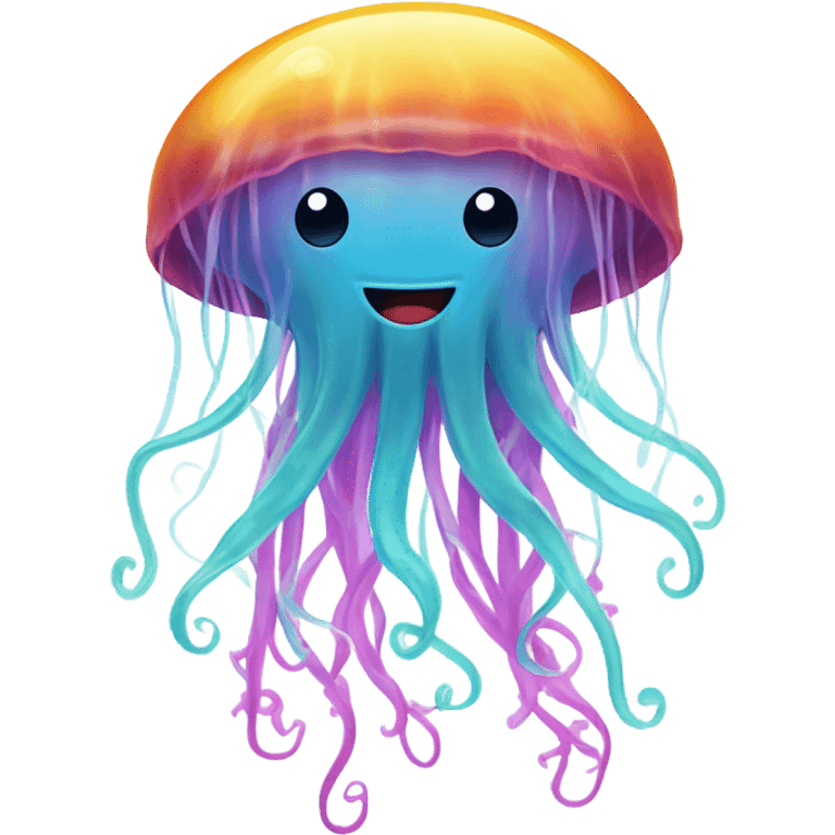 Happy jellyfish  emoji