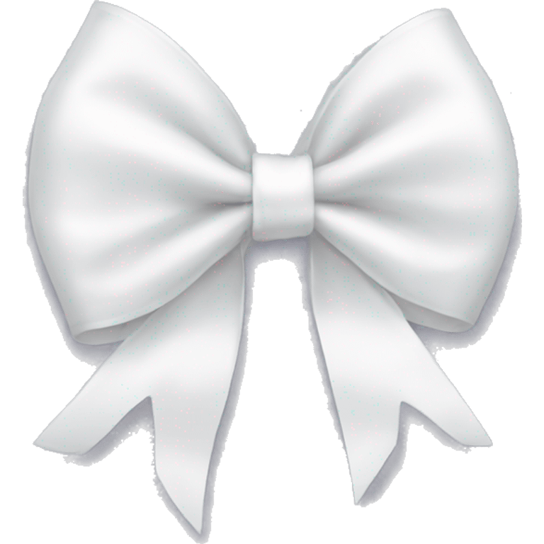 Pretty white bow emoji