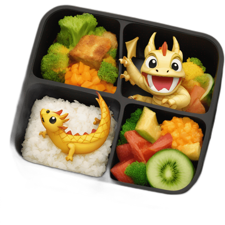 dragon bento box emoji