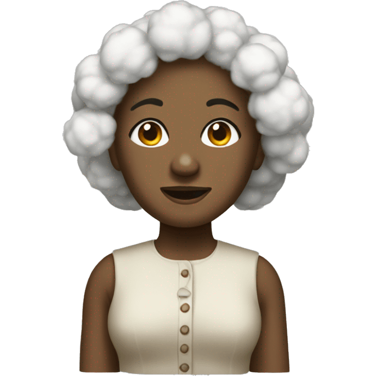 Cotton woman emoji