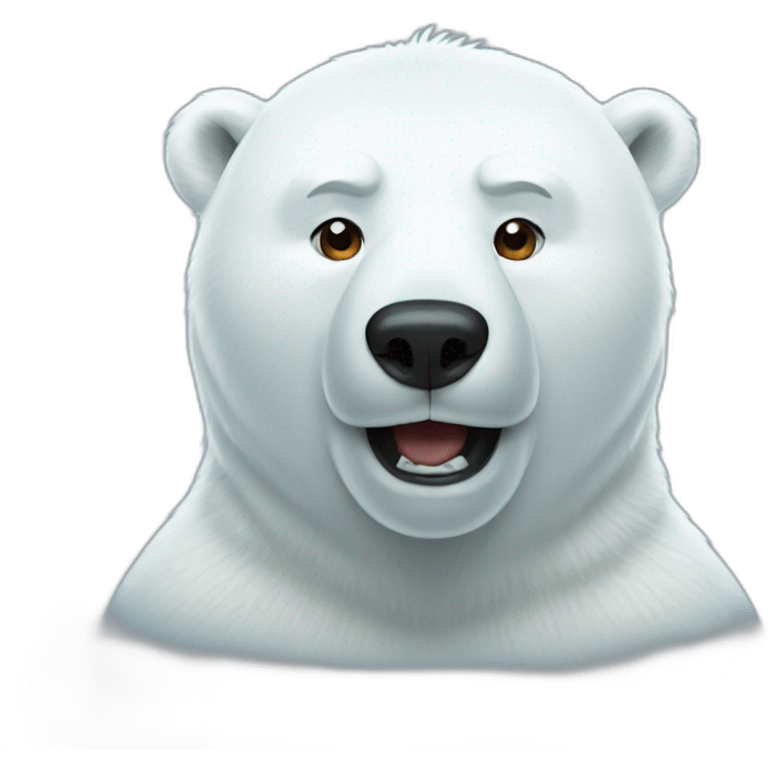 Polar bear emoji