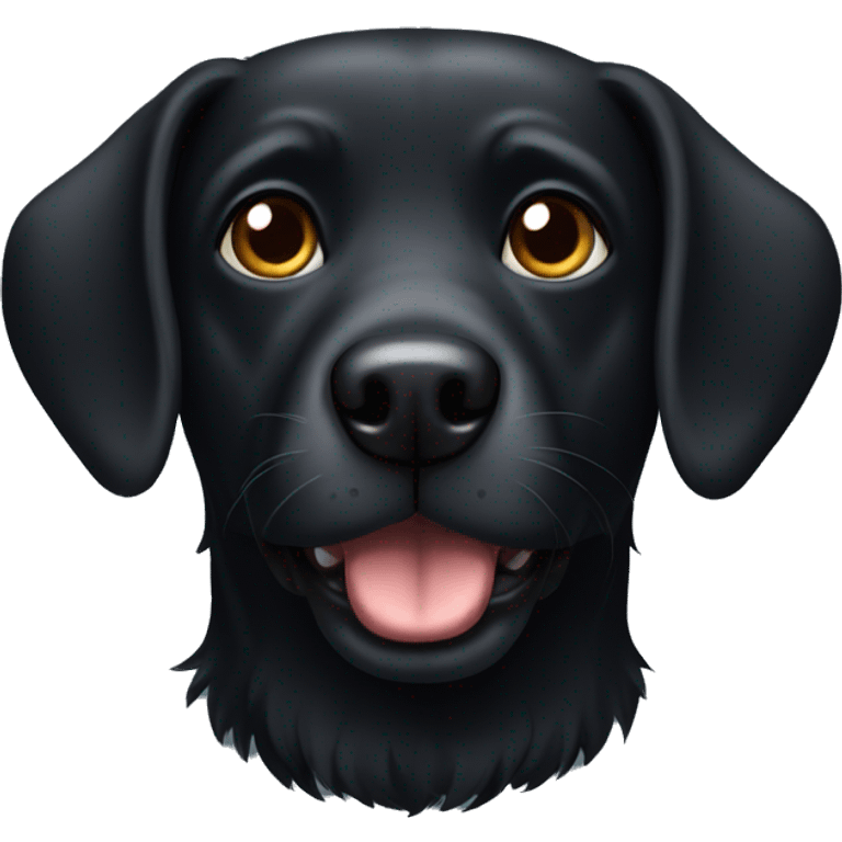 Black dog emoji