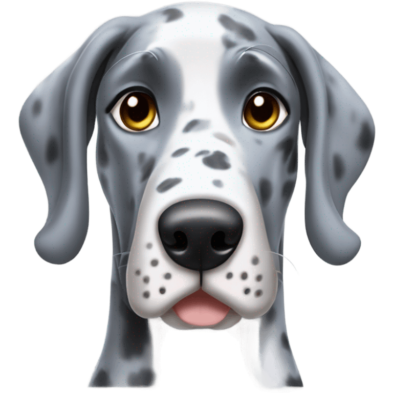 Blue Merle Great Dane  emoji