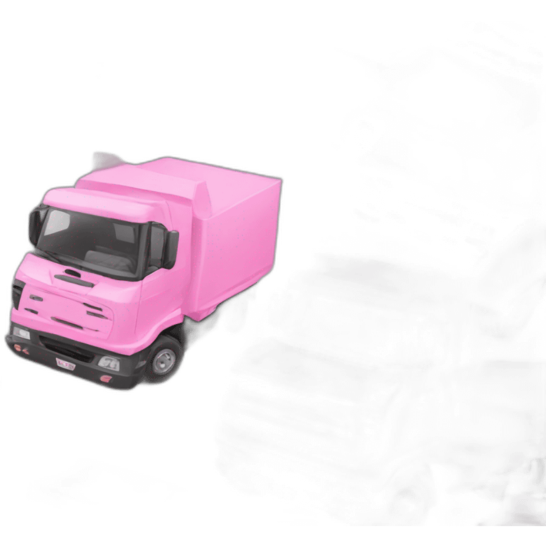 Truck pink emoji